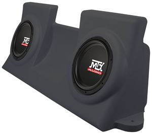 Picture of Ford F-150 Regular Cab Amplified Dual 10 inch 200W RMS Vehicle Specific Custom Subwoofer Enclosure 