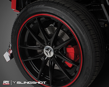 MTX Custom Polaris Slingshot Front Wheel Detail