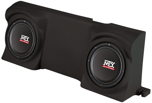 Picture of Ford F-150 Regular Cab Amplified Dual 12 inch 200W RMS Vehicle Specific Custom Subwoofer Enclosure 