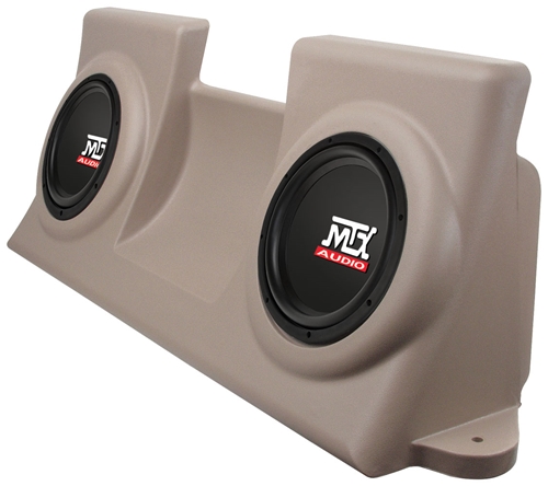 Picture of Ford F-150 Regular Cab Amplified Dual 10 inch 200W RMS Vehicle Specific Custom Subwoofer Enclosure 