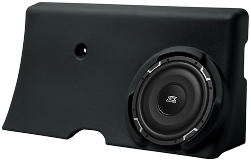 Picture of Ford F-250/F-350 Super Crew Amplified 10 inch 200W RMS Vehicle Specific Custom Subwoofer Enclosure 