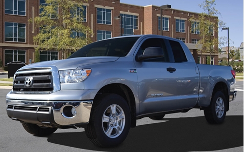 Picture of Toyota Tundra Loaded 10 inch 300W RMS 4 Ohm Vehicle Specific Custom Subwoofer Enclosure 