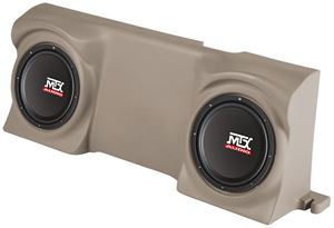 Picture of Ford F-150 Regular Cab Amplified Dual 12 inch 200W RMS Vehicle Specific Custom Subwoofer Enclosure 