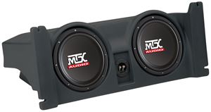 Picture of Jeep Wrangler TJ Loaded Dual 10 inch 400W RMS Vehicle Specific Custom Subwoofer Subwoofer Enclosure 