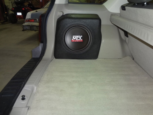 Picture of Ford Escape Amplified 10 inch 200W RMS Vehicle Specific Custom Subwoofer Enclosure 