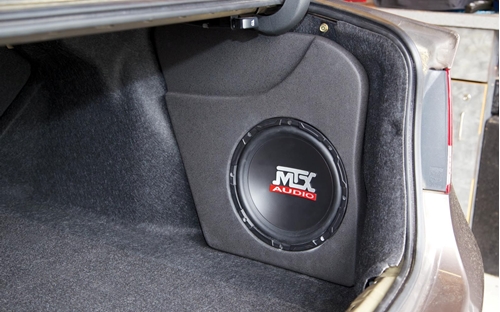 Picture of Honda Civic Loaded 10 inch 200W RMS 4 Ohm Vehicle Specific Custom Subwoofer Enclosure 